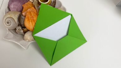 origami envelope making